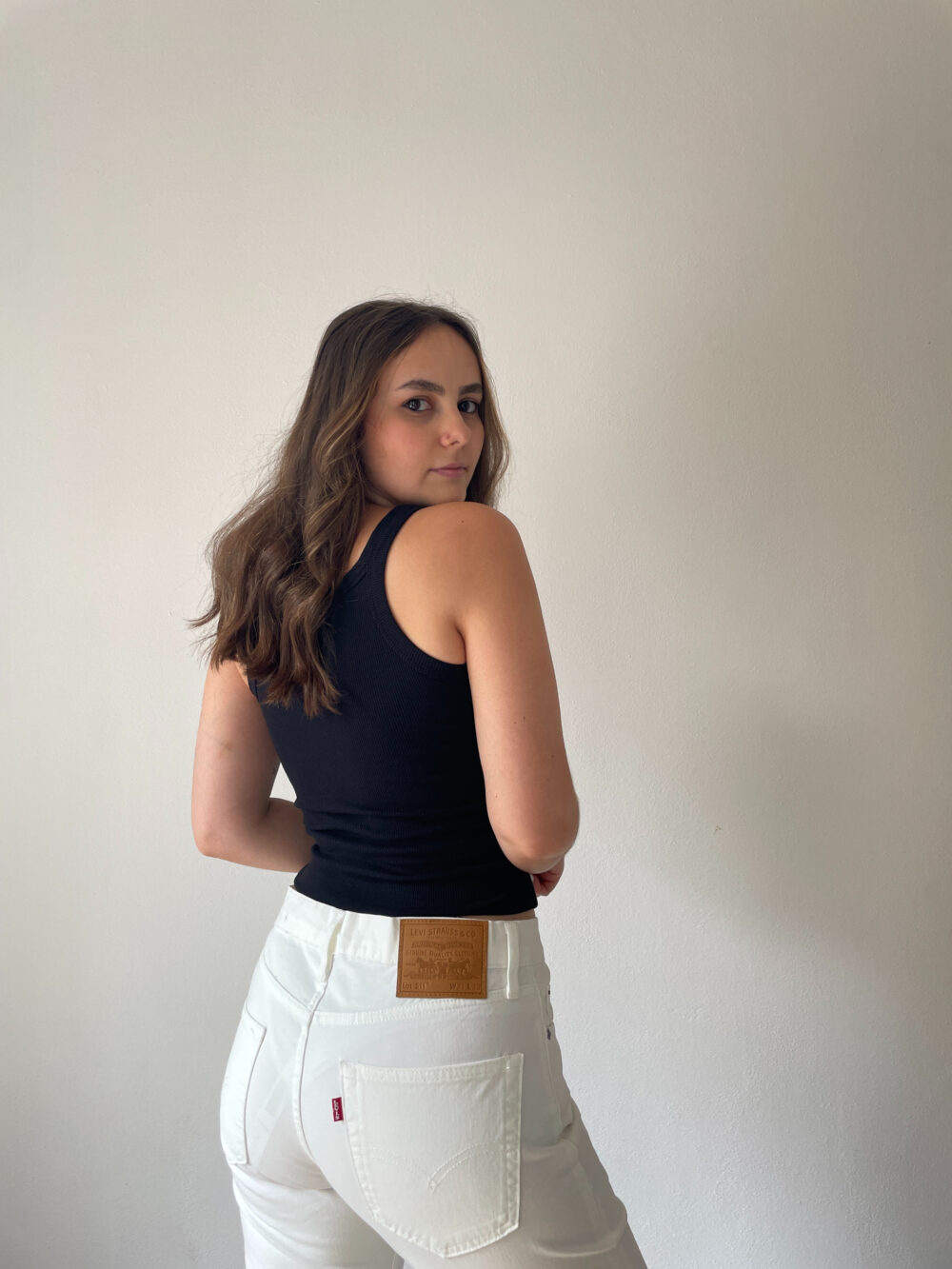 Levi's bílé džíny rovného střihu