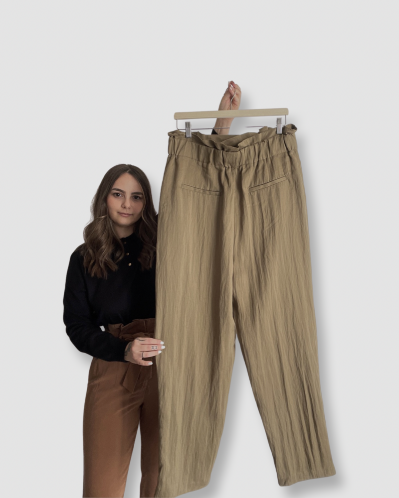 Nové s visačkou 62% lyocell khaki kalhoty ORSAY vel. XXL - Image 7