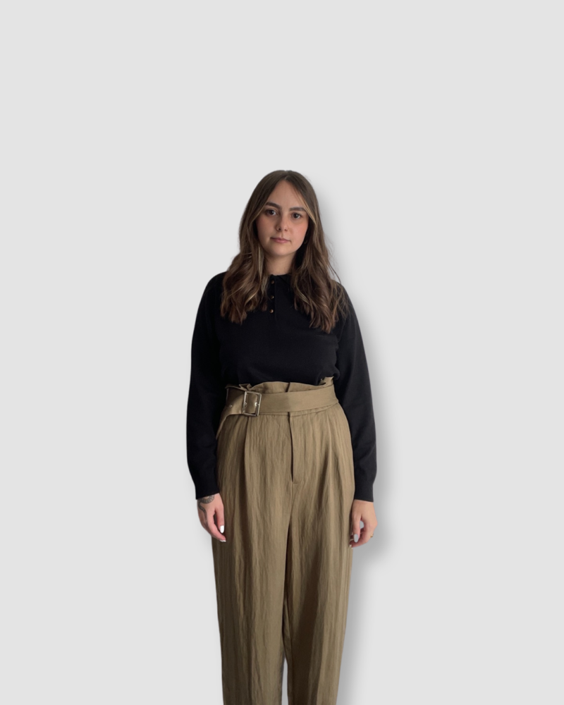 Nové s visačkou 62% lyocell khaki kalhoty ORSAY vel. XXL - Image 9