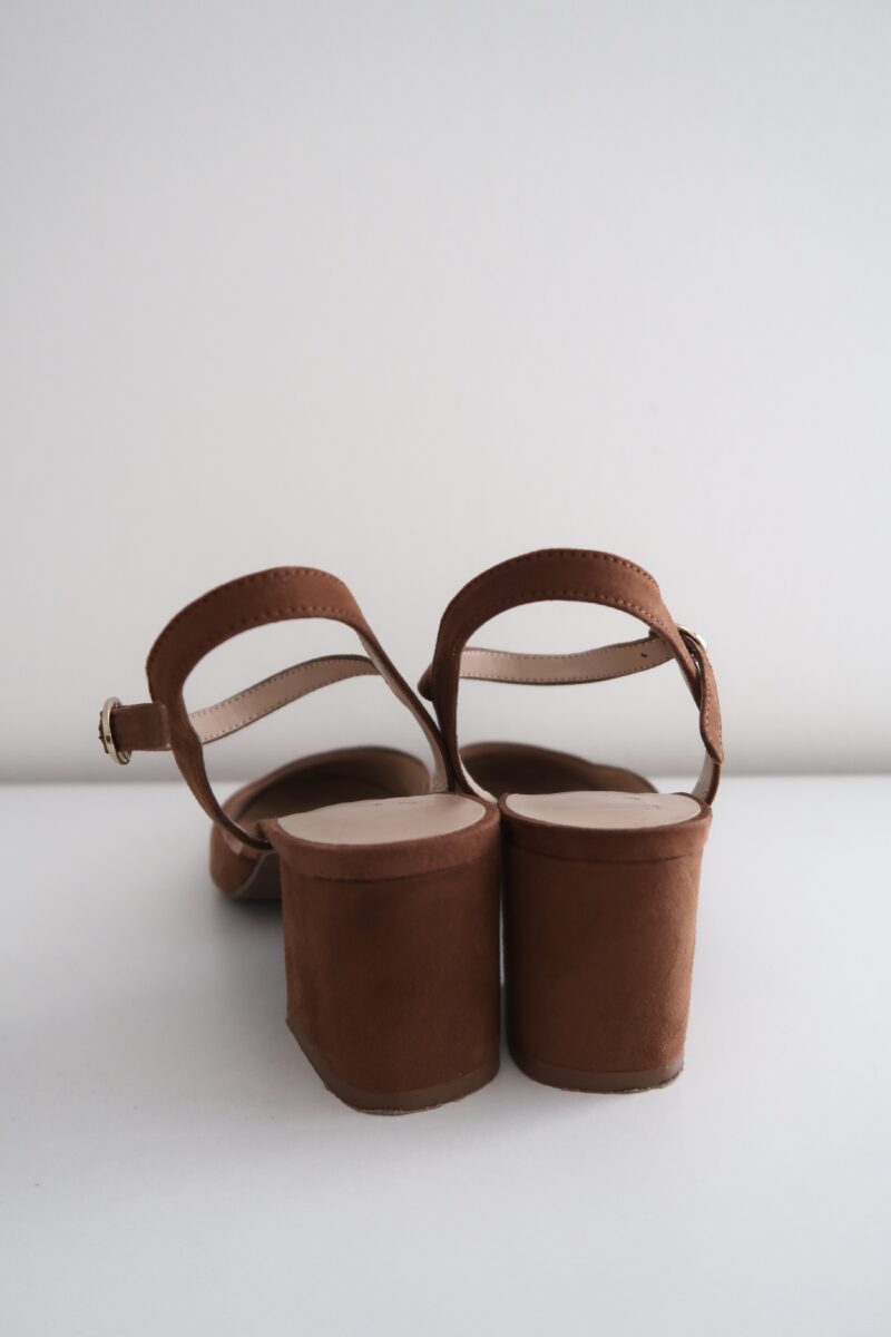 Kožené hnědé sandálky MANGO vel. 36 - Image 8
