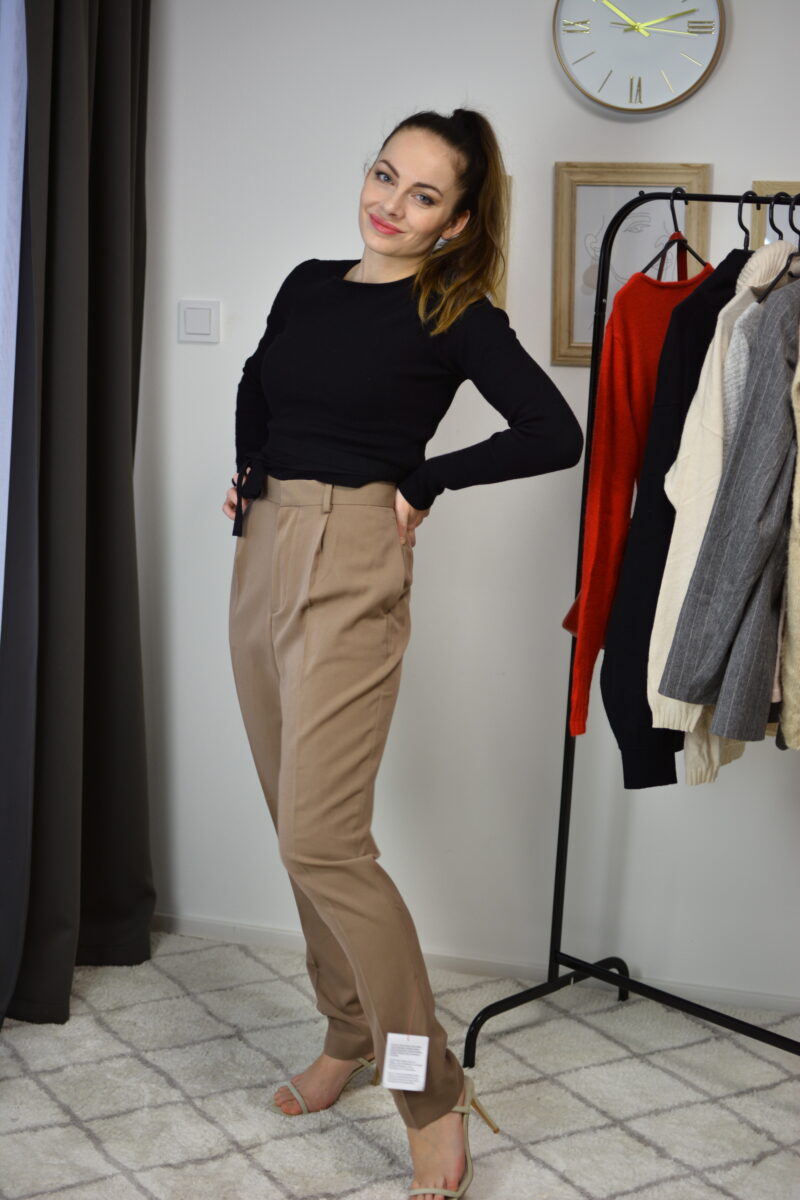 KALHOTY KAKAOVÉ, NOVÉ, VISKÓZA 21%, ASOS, VEL.L - Image 5
