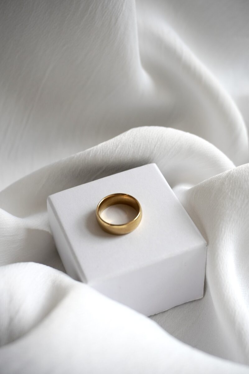 MINIMAL jednoduchý minimalistický prsten - zlatá - Image 2