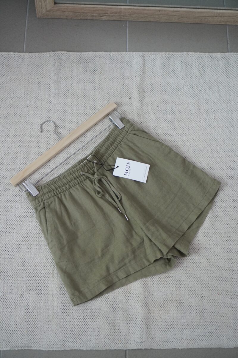 Lněné kraťasy 55% len H&M vel. XS,S - Image 2