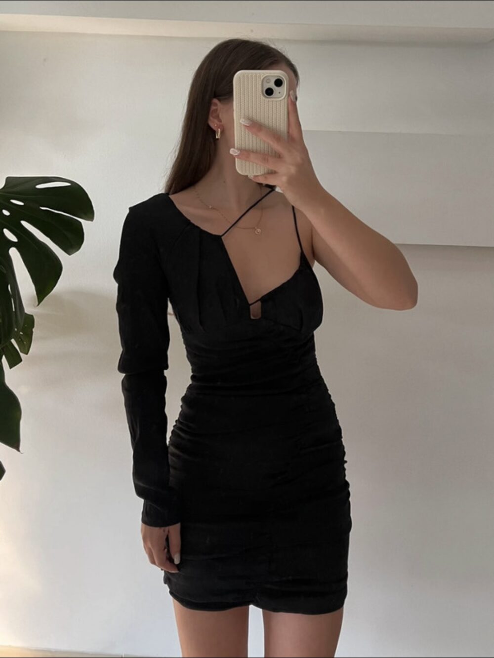 Lněné šaty ZARA 42% len, 40% viskóza vel. S/XS
