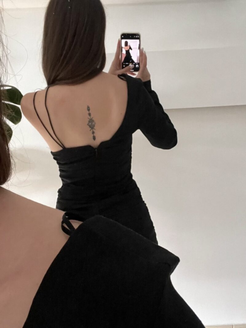Lněné šaty ZARA 42% len, 40% viskóza vel. S/XS - Image 2