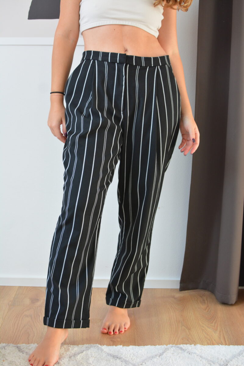 Kalhoty s proužky 32% viskóza H&M vel.M - Image 2