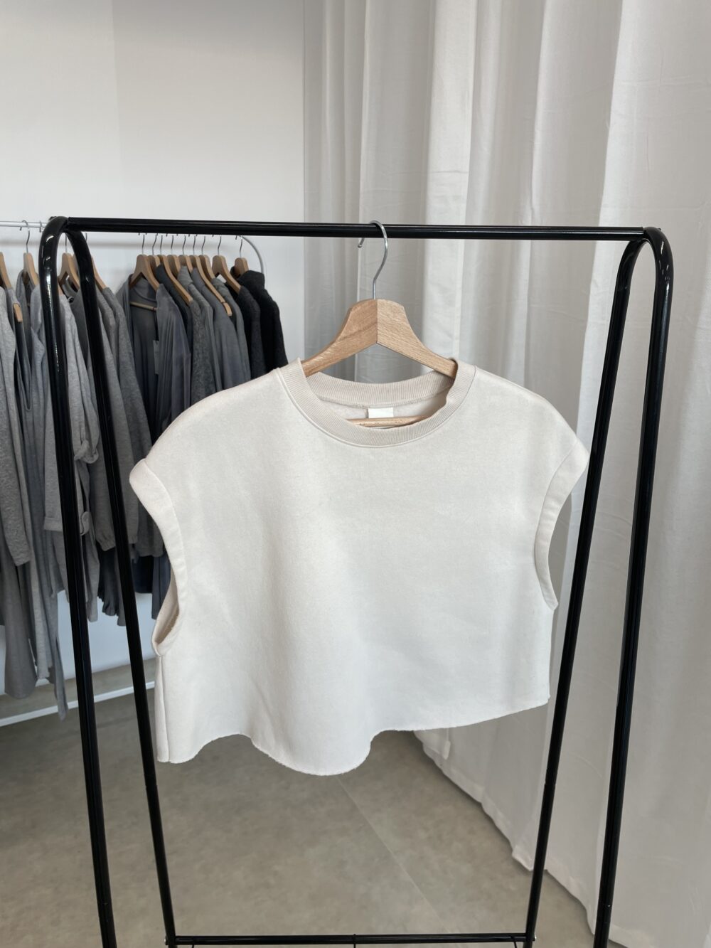 Teplákový crop top 60% bavlna H&M vel. S