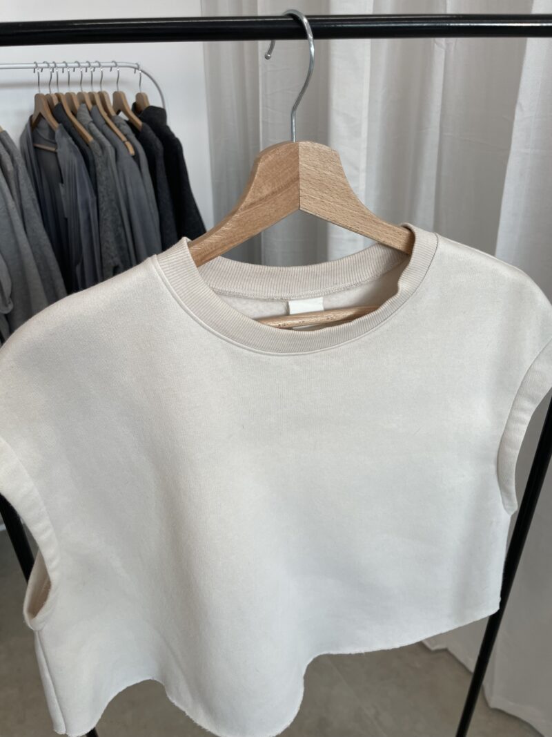 Teplákový crop top 60% bavlna H&M vel. S - Image 2
