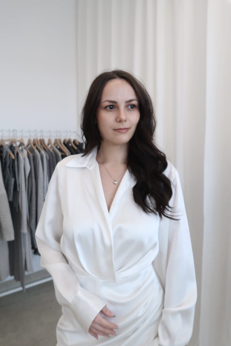 Saténové elegantní šaty ZARA vel.S - Image 4
