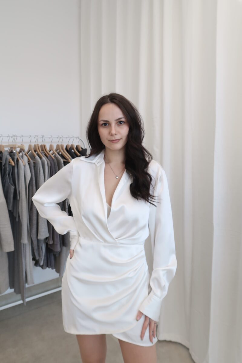 Saténové elegantní šaty ZARA vel.S - Image 3
