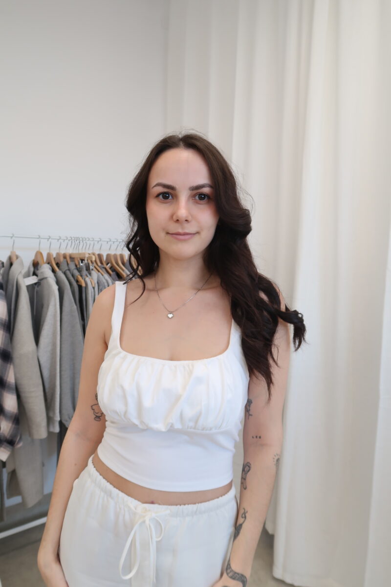 Bílý top vel.M/L - Image 3