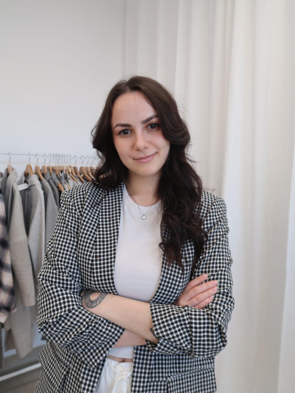 Kostkované sako Stradivarius vel.L