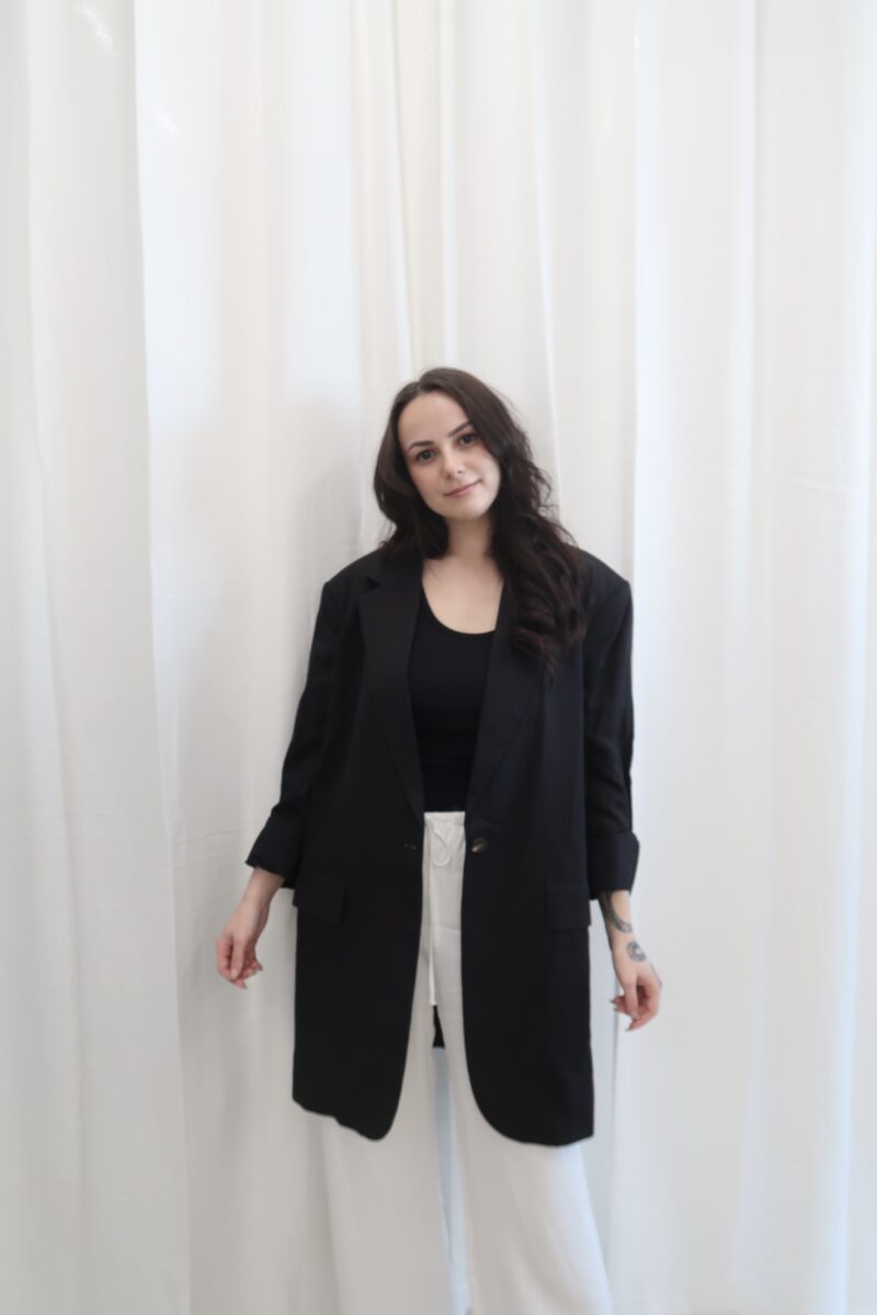 Lněné sako oversized H&M vel. M,L,XL - Image 6
