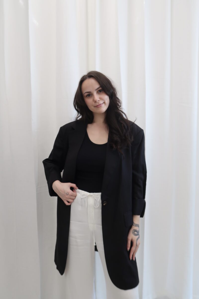 Lněné sako oversized H&M vel. M,L,XL - Image 5