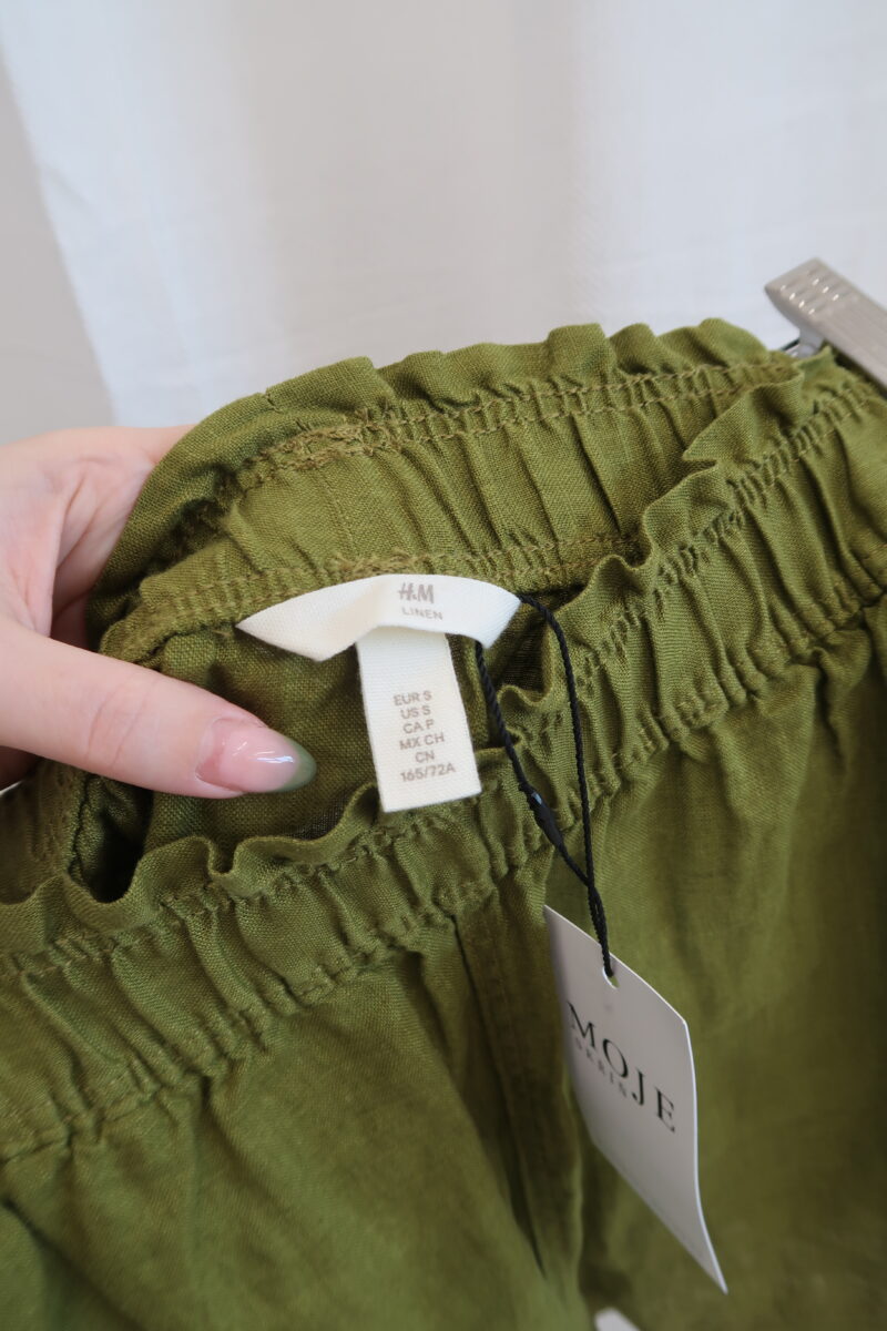 100% len zelené kraťasy H&M vel.XS,S - Image 8